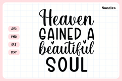 Heartfelt Memorial Quote SVG | Beautiful Soul Product Image 3