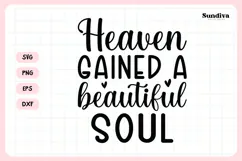 Heartfelt Memorial Quote SVG | Beautiful Soul Product Image 3