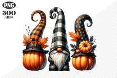 Halloween Gnomes Sublimation - Clipart PNG Design Product Image 1