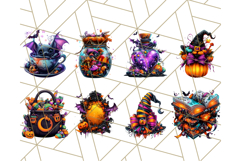 Magical Halloween PNG Clipart, Cute Spooky Elements Clip Art Product Image 3
