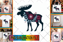 Charming Tote Bag Gift Ideas PNG, Flower Animals Product Image 1