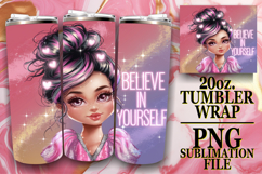 Joyful Whispers 20oz tumbler wrap, Woman Product Image 1