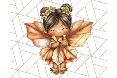 Fall Fairy Clipart PNG, Autumn Fairy People With Wings Product Image 3