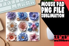 Elegant 3D Flower Pattern Pad: Vibrant Delight Product Image 1