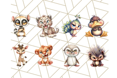 Adorable Angry Animals Clipart PNG, Cute Moody Faces Png Product Image 3