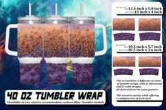 Glitzy Floral Leopard Print 40oz Product Image 1