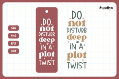 Bookmark Saying SVG | Funny Book Lovers - Do Not Disturb Product Image 3