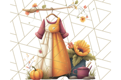 Cottagecore Halloween Clipart Cozy PNG, Autumn Fall Png Product Image 3