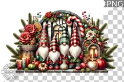 Christmas Gnome Sublimation - Clipart PNG Design Product Image 1