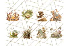 60 Acorn Village Clipart PNG, Fall Animal Png Product Image 7