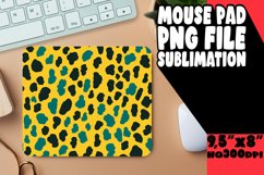 Chic Gradient Leopard Print Mouse Pad PNG Product Image 1