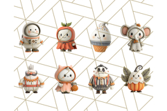 Cute Halloween Ghost Clipart Costume PNG, Halloween Png Product Image 7
