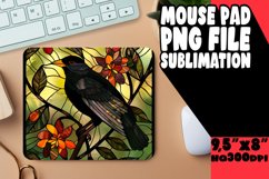 Vibrant Birds in Stained Glass Mouse Pad Design Product Image 1
