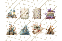 Cottagecore Butterfly and Book PNG Clipart Reading Elements Product Image 7