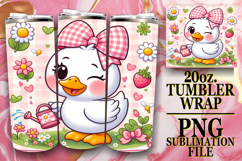 Radiant memories 20oz tumbler wrap, Cute Goose Product Image 1