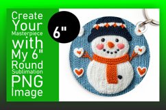 Gorgeous Circle Design for Sublimation , Snowman Product Image 1