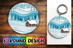 Cozy Circle Designs for Cars PNG, Winter Product Image 1