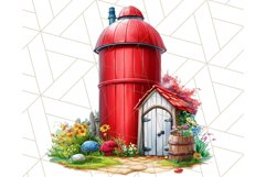 Kids Farm Clipart, Cute Farmer and Farm Animal PNG Product Image 5