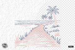 Summer Beach Path Clipart Product Image 1