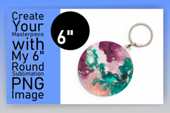 Sophisticated Round Design Keychain Art , Abstract Pattern Product Image 1
