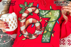 Christmas 67 PNG 6 7 Lights Candy Cane Teacher Funny Gen Z 