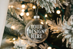 Acrylic Christmas Ornament Mockup , christmas ornament mocku Product Image 1