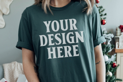 Moss Christmas Comfort Colors 1717 Mockups, CC 1717 m Product Image 1