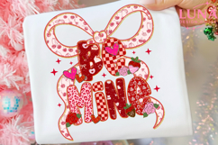 Be Mine Png, Valentine's Day Png, Coquette Bow Png, Preppy H Product Image 5