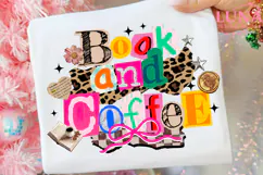 Coffee and Books PNG, Book Lover Design, Cozy Reading Png Product Image 5