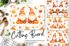 Gnome Cutting Board Kitchen Fall Autumn Chopping Board_67 Product Image 1