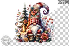 Christmas Gnome Sublimation - Clipart PNG Design Product Image 1