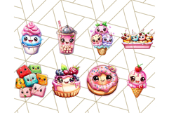 Sweet Treat Face PNG Clipart, Cute Kawaii Dessert Art Png Product Image 3
