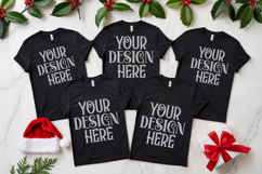 Christmas Family Matching Group Flat Lay Mockup Product Image 1