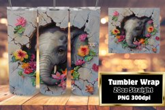 3D Wall Hole Wrap: Cute Spring Animals for Tumblers Product Image 1