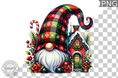 Christmas Gnome Sublimation - Clipart PNG Design Product Image 1
