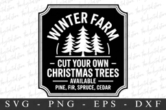 Winter Farm Svg | Christmas svg Product Image 1