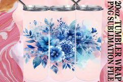 Unique adventures 20oz tumbler wrap, Watercolor Pattern Product Image 1
