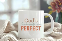 Christian Quotes SVG | God's Timing Is Perfect Product Image 4