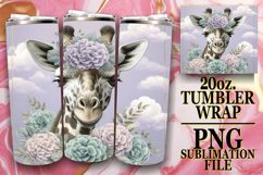 GIFT OF CHEER 20oz TUMBLER WRAP, Giraffe Product Image 1