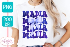 Mama sublimation PNG | Coquette Mom bow sublimation PNG Product Image 3