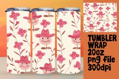 Cheerful Retro Smile Pattern Earring Sublimation 20oz Product Image 1