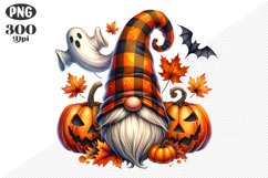 Halloween Gnomes Sublimation - Clipart PNG Design Product Image 1