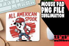RADIANT mouse mat Sublimation Ideas, Funny Ghost Product Image 1