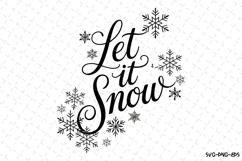 Let it Snow Svg | Christmas Svg | Svg Cut Files Product Image 1