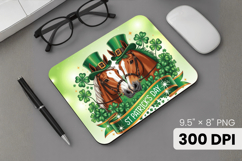 Irish St Patrick’s Day Lucky Horses Mouse Pad PNG Sublimatio Product Image 1