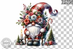 Christmas Gnome Sublimation - Clipart PNG Design Product Image 1