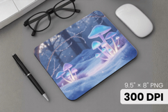 Winter Wonderland Snowflake PNG, Icy Tree Mouse Pad Design Product Image 1