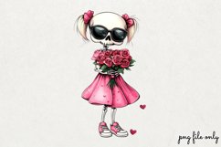 Valentines day skeletons Clipart PNG Product Image 1