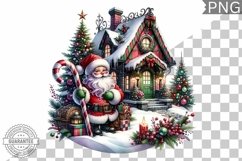 Christmas Santa Sublimation - Clipart PNG Design Product Image 1