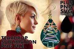 Elegant Teardrop Earrings GIFT MAGIC, Neon Xmas Product Image 1